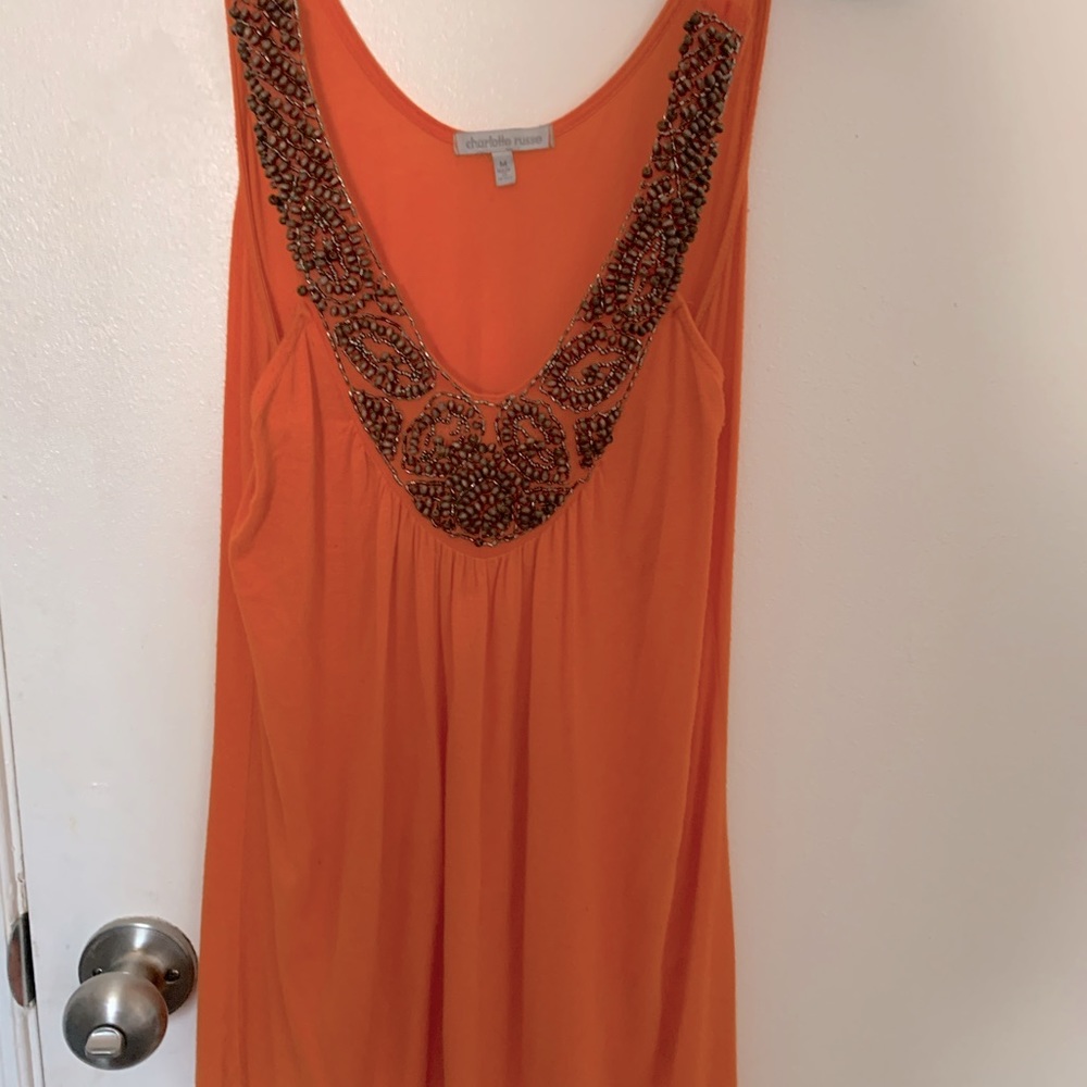 Cute orange tank top